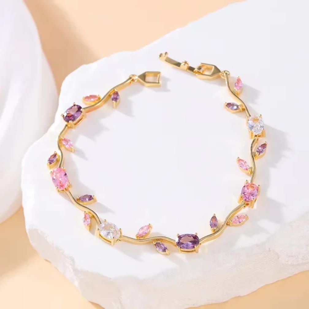Tulip Bracelet – Premium Quality Stainless Steel Elegant Bracelet for Women ~ Without Box