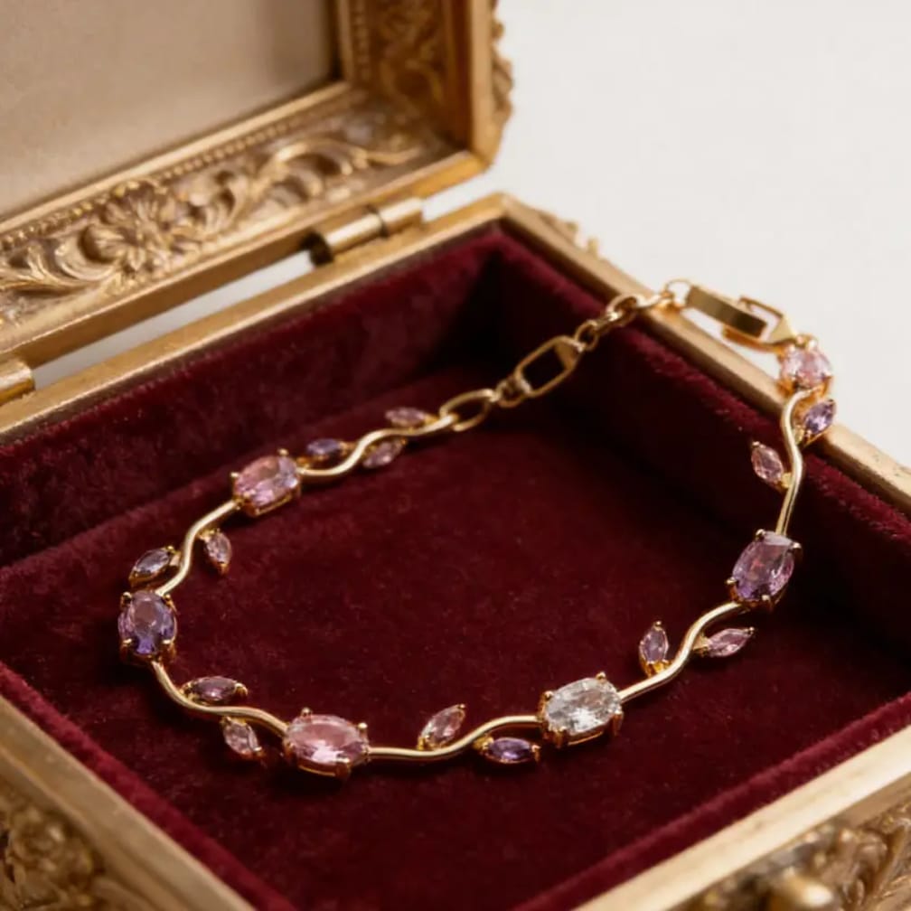 Tulip Bracelet – Premium Quality Stainless Steel Elegant Bracelet for Women ~ Without Box